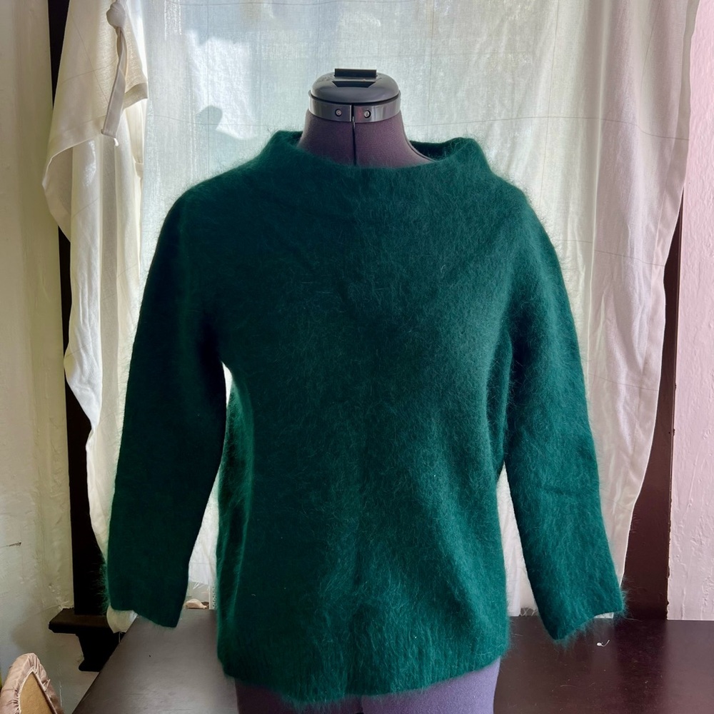 Anthropologie Moth Collection Deep Green Cowl Neck Sweater